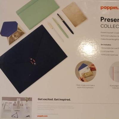 Popping set with pens soft cover folio and 2 noteb ...