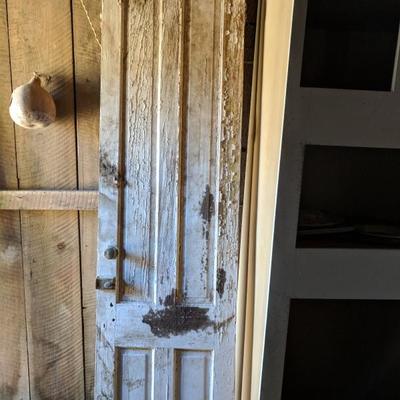 Vintage 8ft tall doors with some hardware 