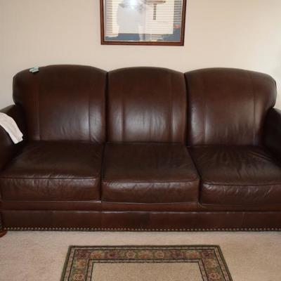 leather sofa
