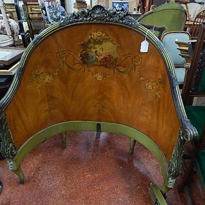 Pr. French Curved Headboard Twin Beds