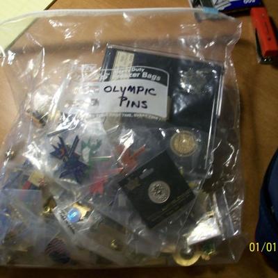 Bag of Olympic pins