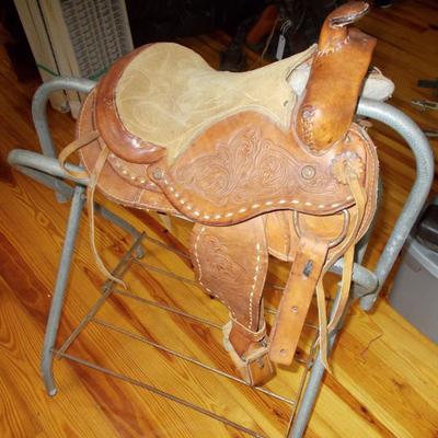 Child's western saddle $100