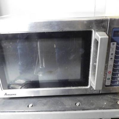 Amana RCS10TS Medium-Duty Microwave Oven, 1000W wo ...