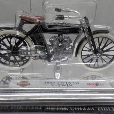 1909 Twin 5-D V-Twin 1:18 Die Cast Harley Davidson ...