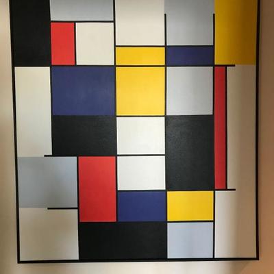 Mondrian, framed reproduction