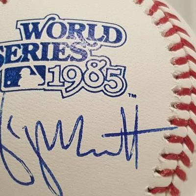 George Brett Autographed 1985 World Series Rawling ...