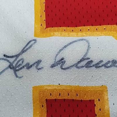 Len Dawson Autographed Kansas City Chiefs Red NFL ...