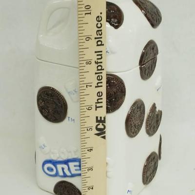 Collectible OREO Cookie Jar shaped like a Milk Jug ...
