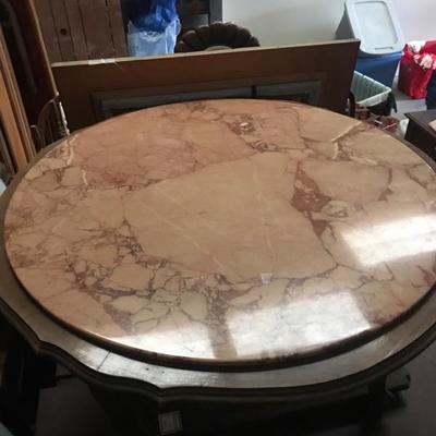 Older table with marble top : top is loose $35 
(Just the marble is worth more ) 