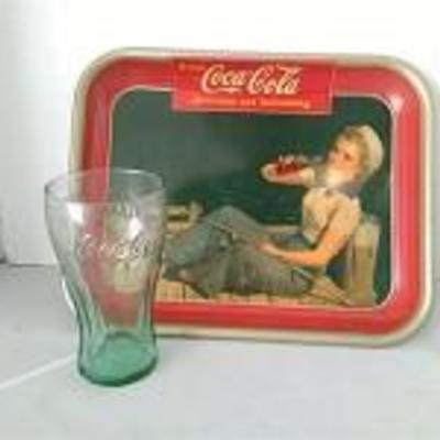Vintage Coca Cola Sailor Girl Tray