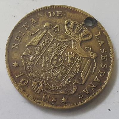 HCC031 1968 Spain 10 Escudos Gold Coin
