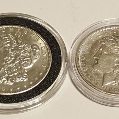 HCC010 1888 & 1899 Morgan Silver Dollars
