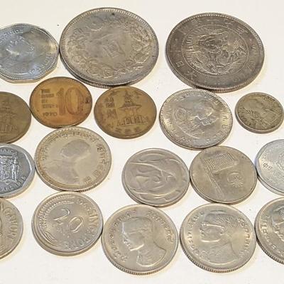HCC048 Eighteen Assorted Coins - Singapore, Malaysia & More
