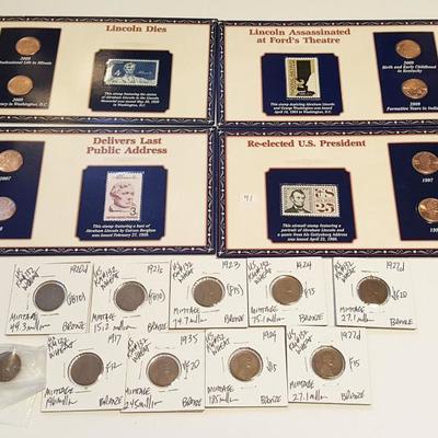 HCC053 Lincoln Memorial Cent & Stamp Combos
