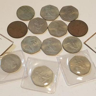 HCC045 Fifteen United Kingdom Coins Collection
