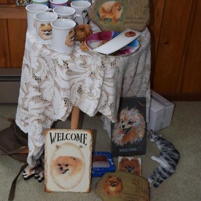 Pomeranian Dog collectible items 