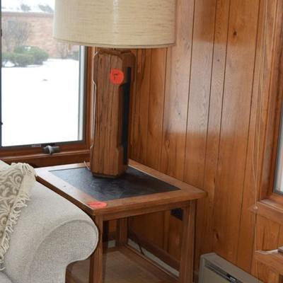 accent table and table lamp