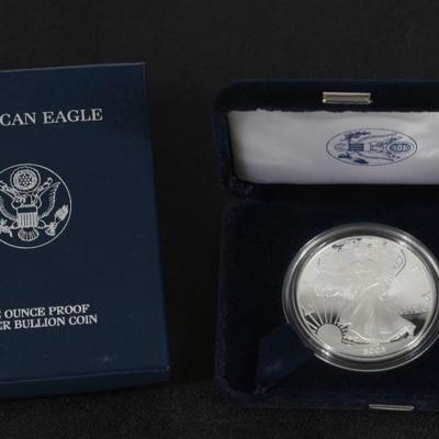 2002 Proof Silver Eagle 1 Oz. Bullion Coin