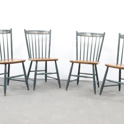 Group Of 4 Hitchcock Chairs