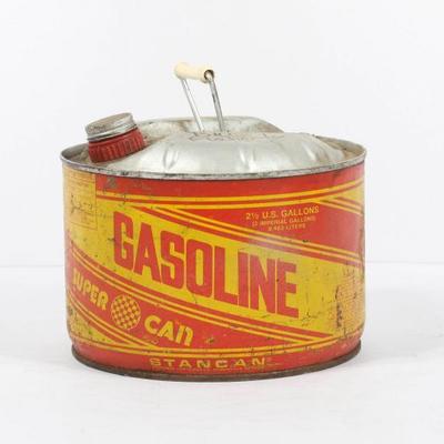 Vintage Stancan 2-1/2 Gallon Steel Gasoline Can	