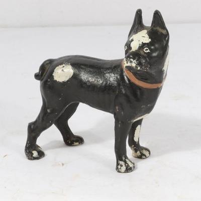 Hubley Cast Iron Boston Terrier Dog Door Stop	