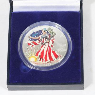 1999 Colorized 1 Oz. SIlver Eagle Bullion Coin	