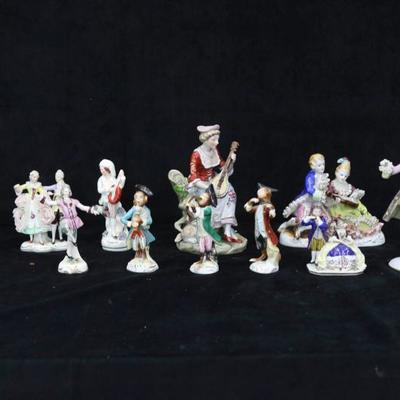 Group Of French And Italian Porcelain Figurines.