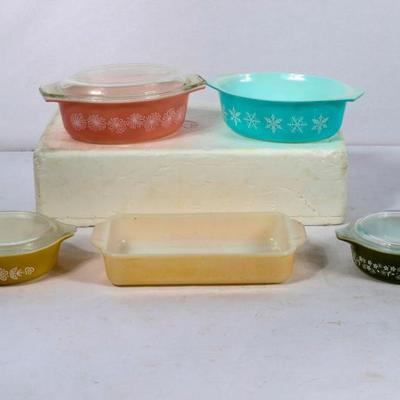 Group Of Pyrex And Fire-king Glass Cookware