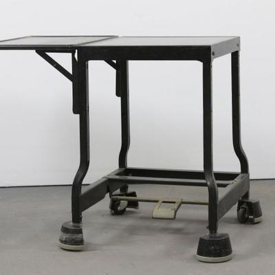 Vintage Steel Typewriter Table