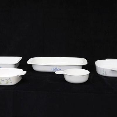Group Of 5 Corning Ware Cookware Pieces