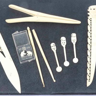 Group Of Assorted Ivory Items	