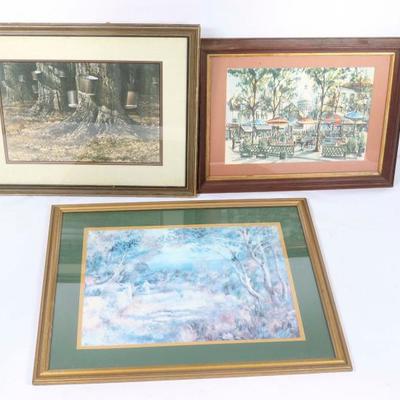 Group Of 3 Framed Prints 