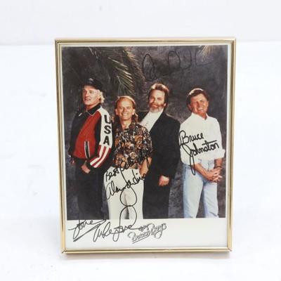 Signed Photograph Of The Beach Boys	