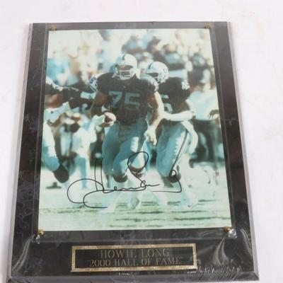Howie Long Autographed Football Photo Framed	