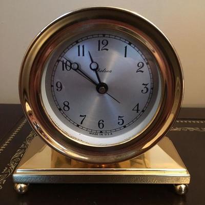 Chelsea Brass Desk Clock 
