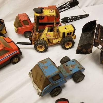 10 Rusty Gold Vintage Tonka Toys