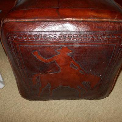 leather stool