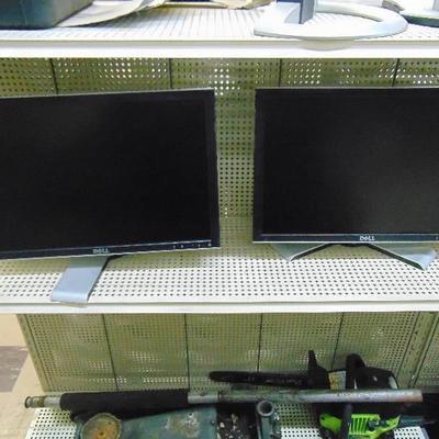 Pair of Dell computer monitors