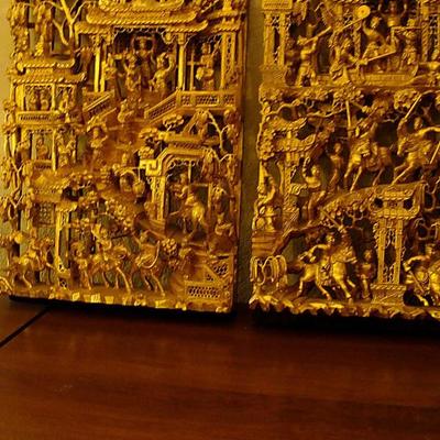 Sawtow carved panels