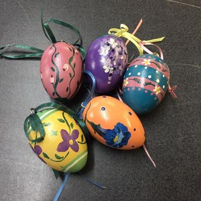 Wooden Easter eggs