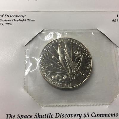 1988 Space Shuttle Discovery Coin
