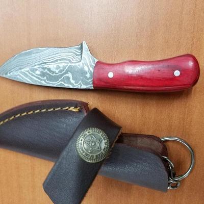 4" Damascus Mini Skinner Knife