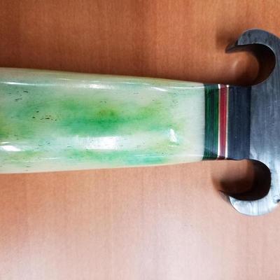 13" Damascus Dagger with bone handle