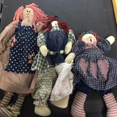 Raggedy Ann dolls