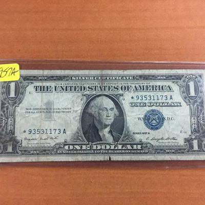 1957A Star Note Silver Certificate