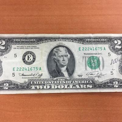 1976 U.S. $2 Bill