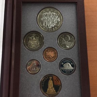 1994 Canadian Proof Set with 925 Silver Dollar