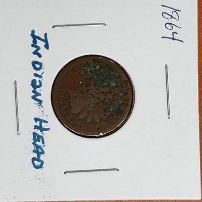 1864 Indian Head Cent