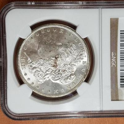 1881-S Morgan Silver Dollar MS64