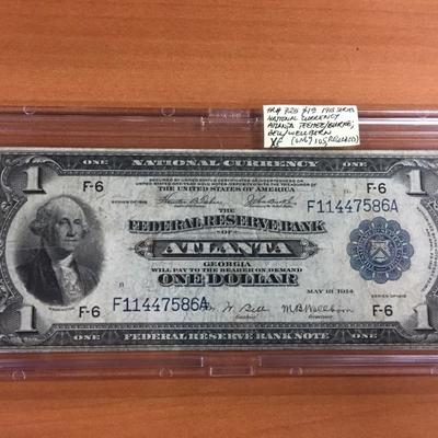 1918 Atlanta Green Eagle National Currency